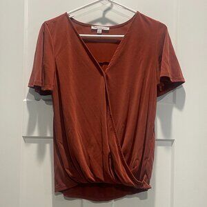 Burnt Orange Women's Short Sleeve Top